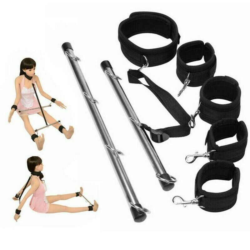 Aphrodite Bondage Wrist & Ankle Cuffs Bar Spreader