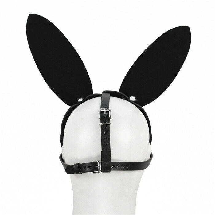 Sexy Lingerie Bunny Hot Leather Animal Mask Exotic Headgear Slave UK HALLOWEEN