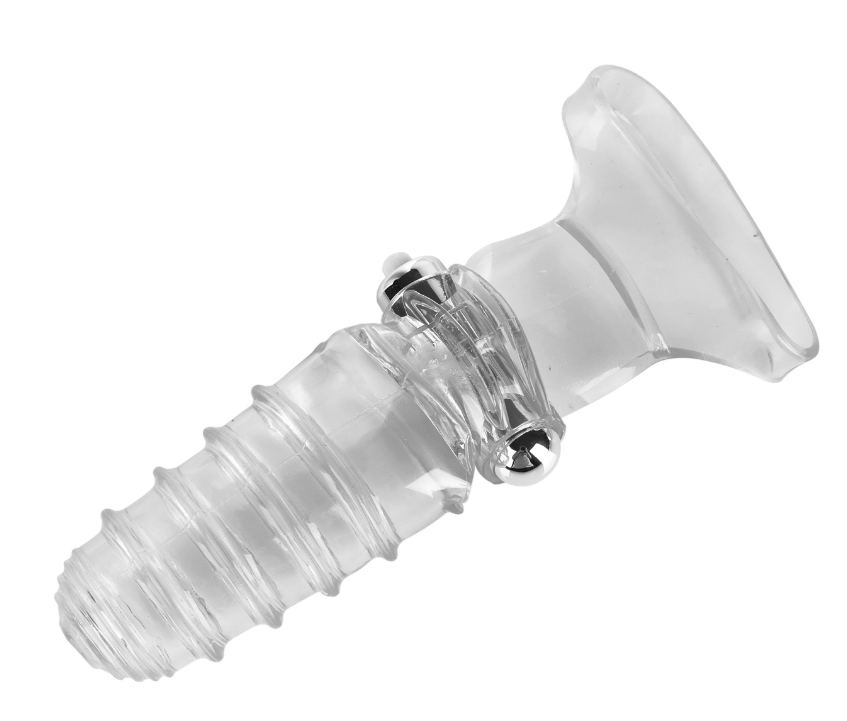 Finger Sleeve Vibrator G Spot Vibrating Dildo Adult Women Sex Toy FREE BULLET