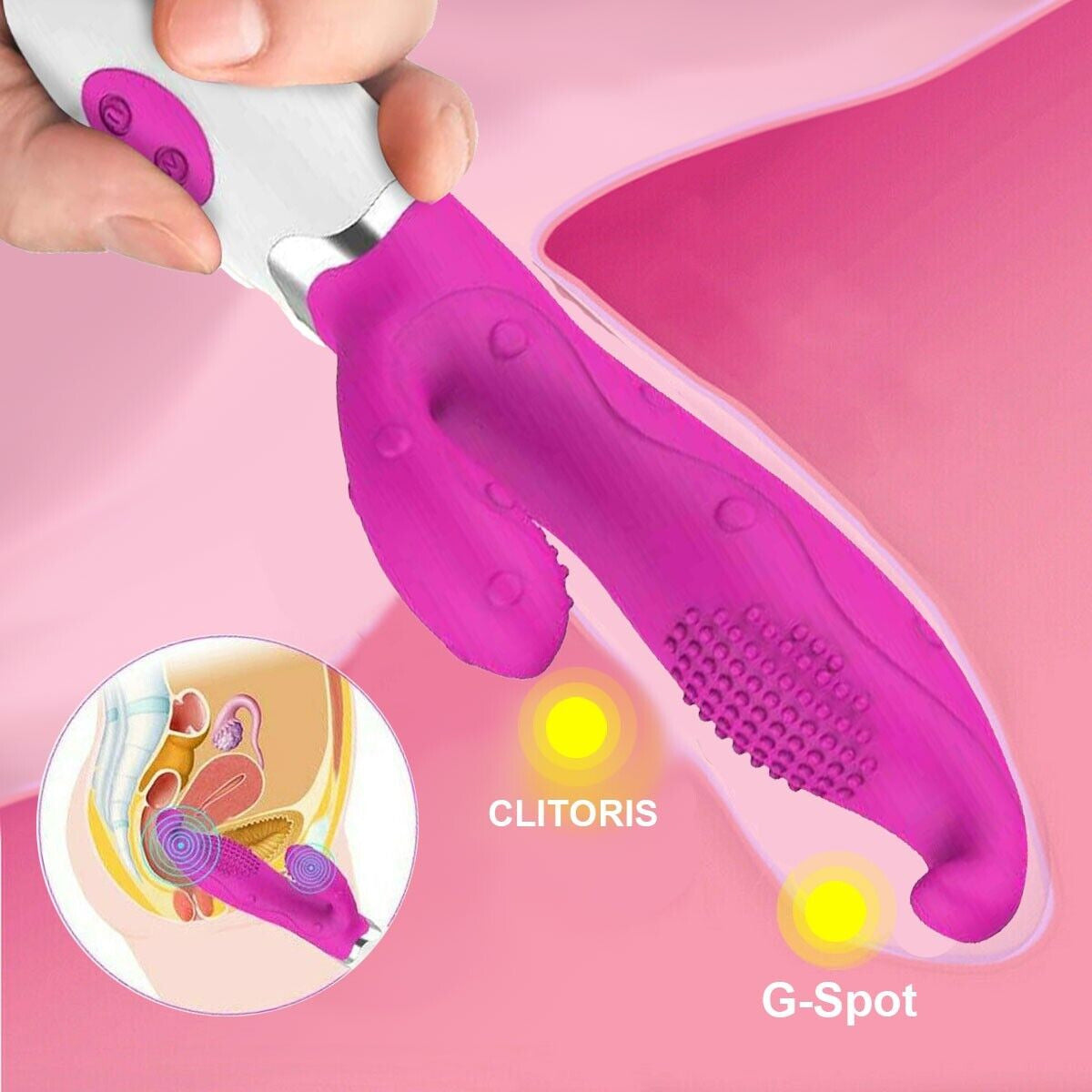 Aphrodite Textured Double Tickler Dildo Vibrator