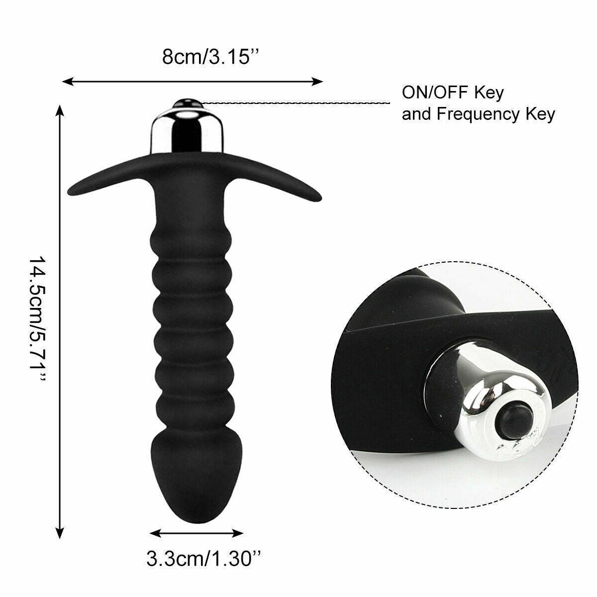 Aphrodite Ribbed Prostate Vibrating Massager