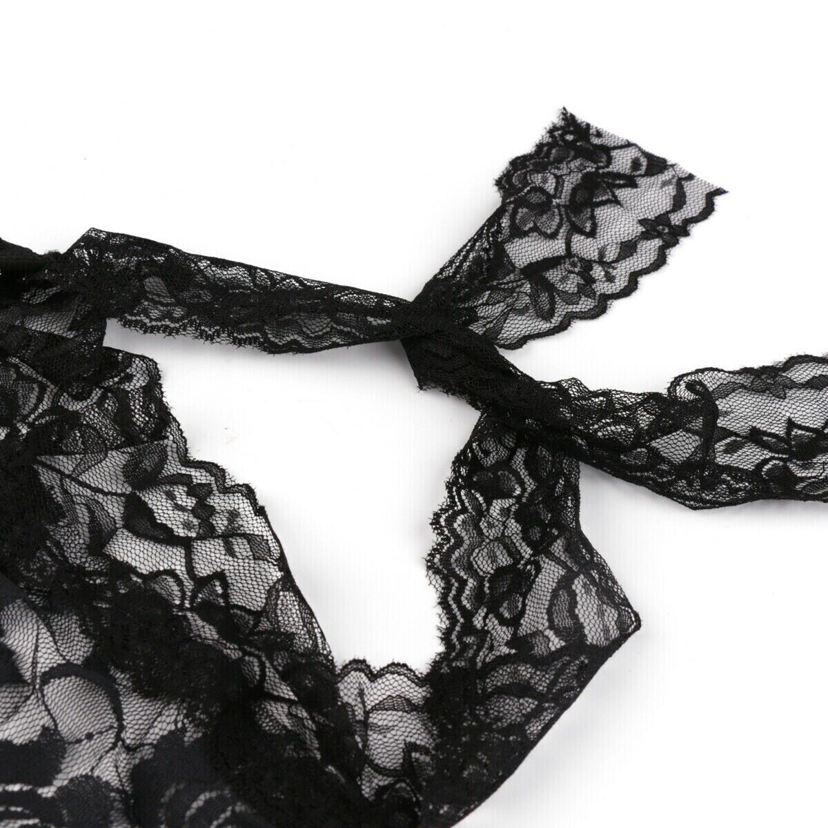 Women Sexy Lace Lingerie Set Thong Baby Doll Ladies Underwear Nightwear Bodysuit
