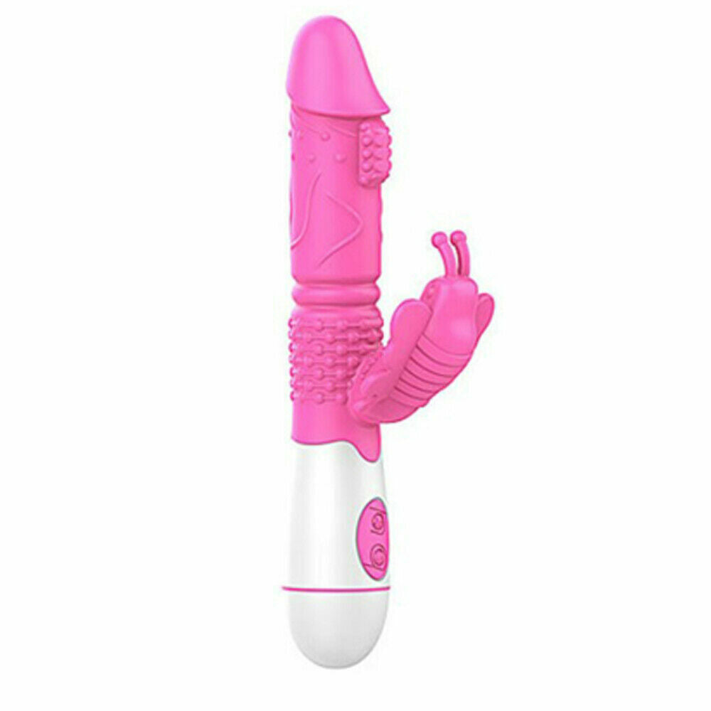 Aphrodite 30 Speeds Ribbed Butterfly Dildo Vibrator