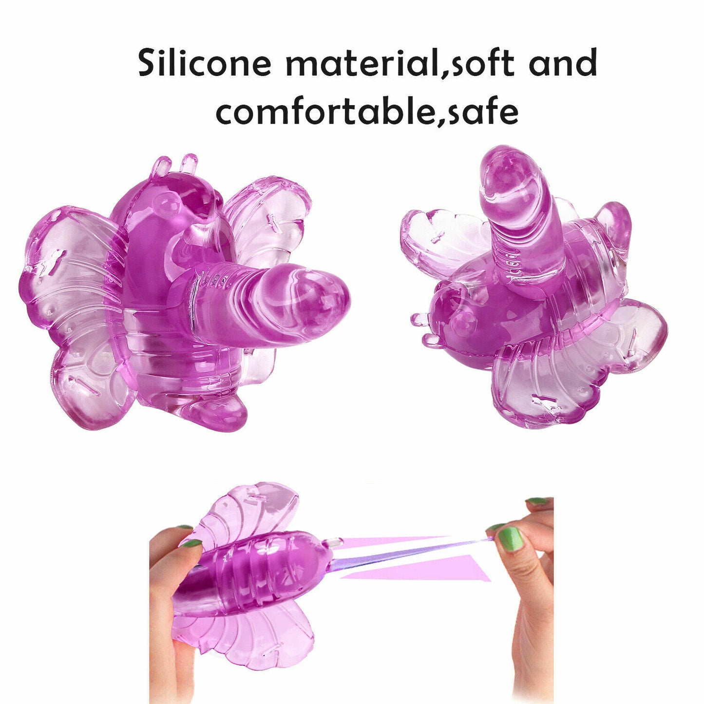 Wireless Wearable Butterfly Strap-on Dildo Vibrator For Women Couples Sex Toys