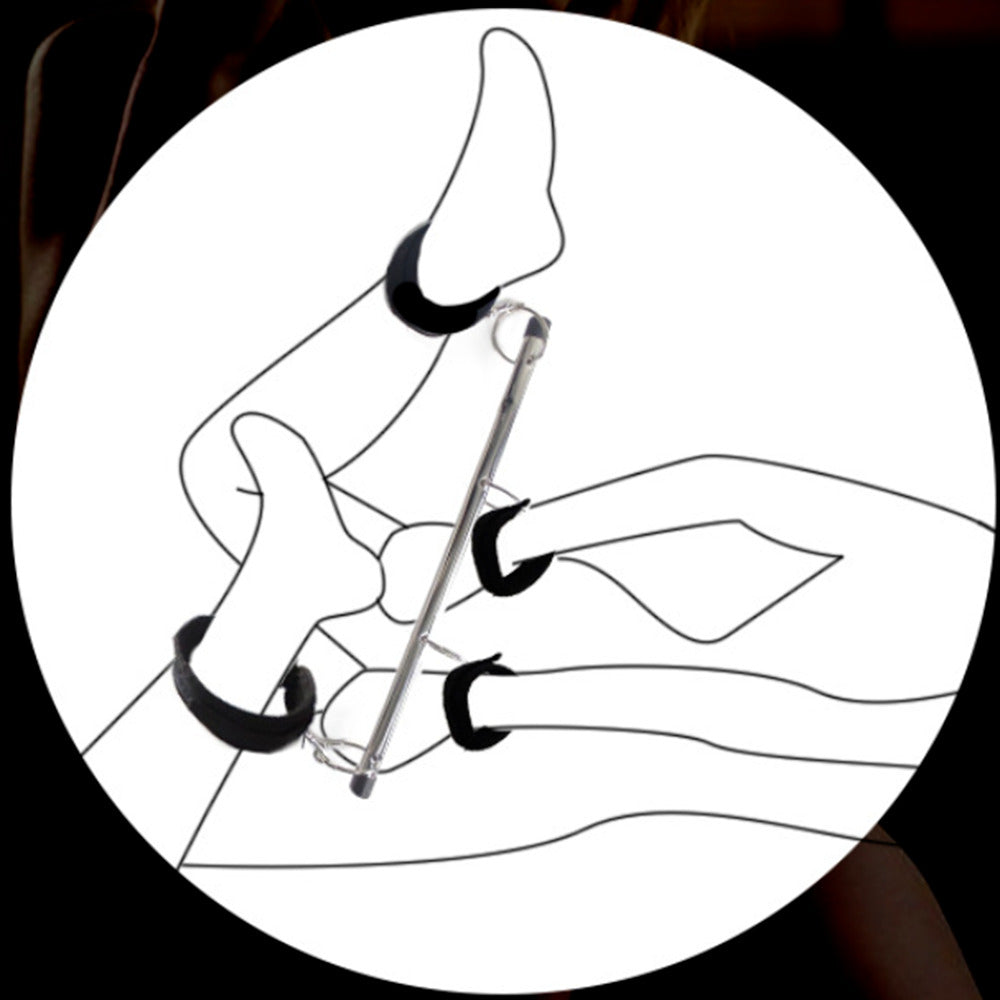 Aphrodite Bondage Wrist & Ankle Cuffs Bar Spreader