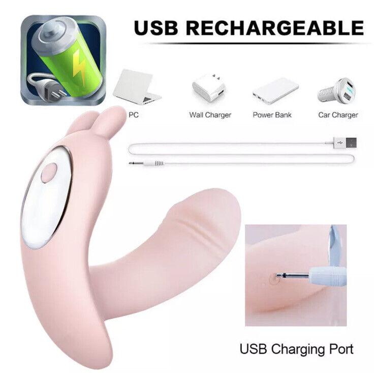 Wearable Butterfly Dildo Vibrator Wireless Remote Control Adult Sex Toys