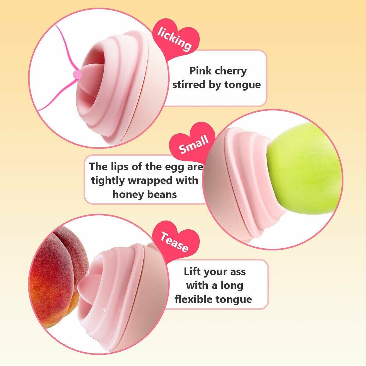 Vibrating Tongue Massager Masturbator