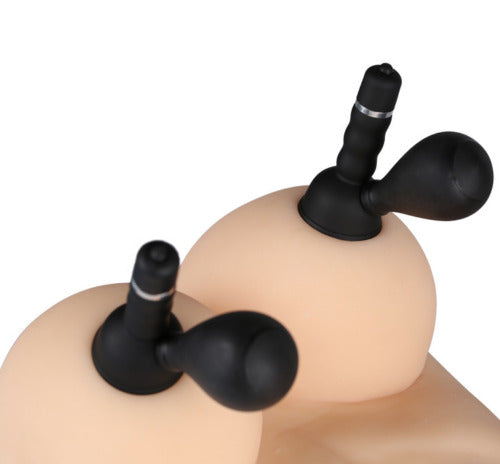 Vibrating Sucking Nipple Massager Enhancer Vacuum Breast Stimulator Toy UK