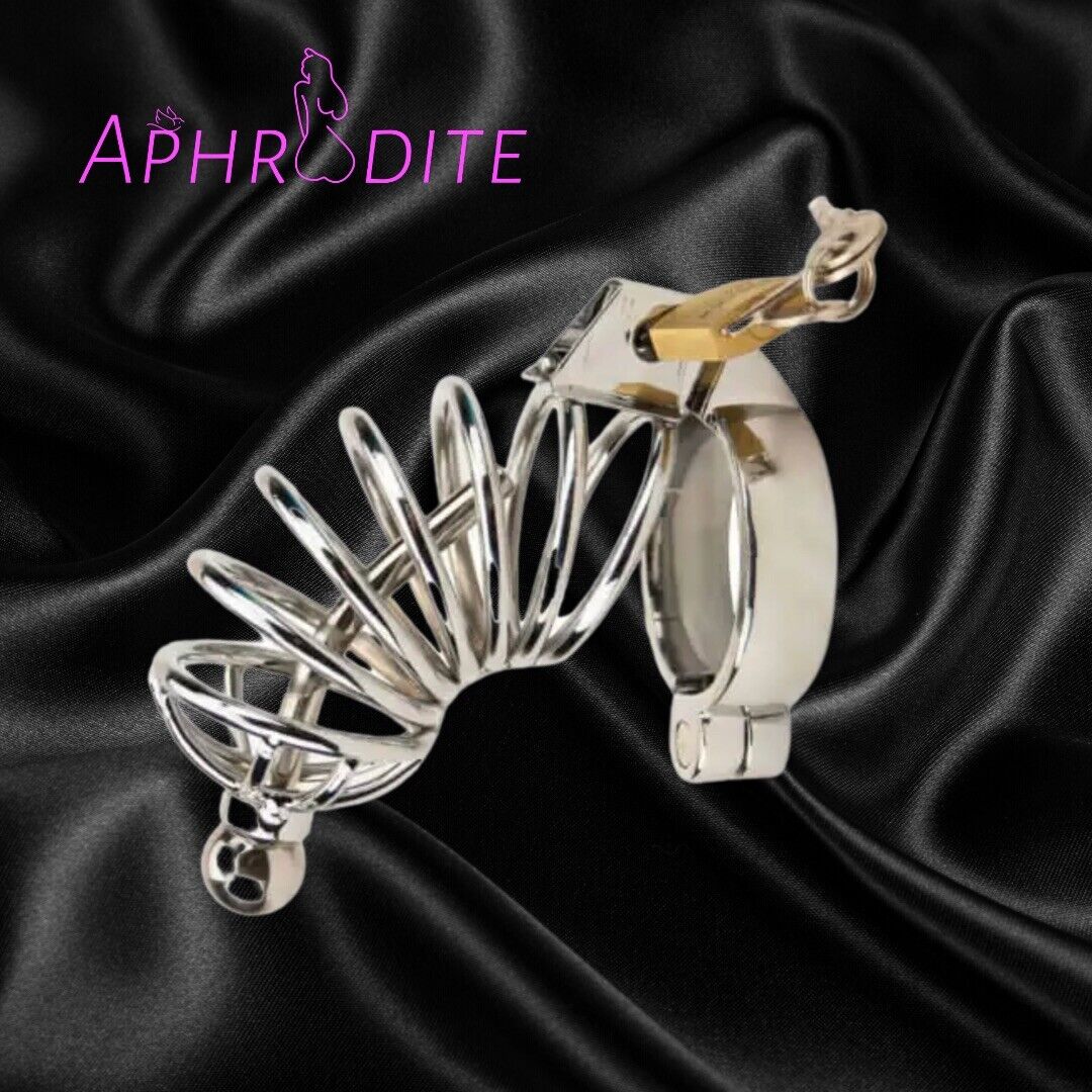 Bondage Impound Corkscrew Penis Plug Chasity Device