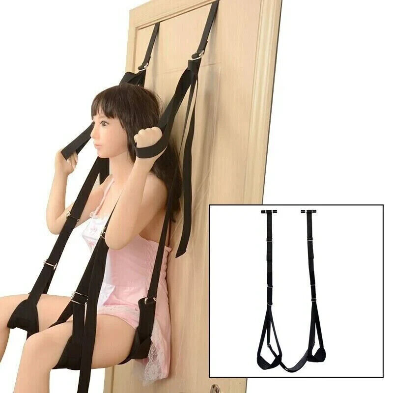 Door Sex Swing Couple Love Leather Hanging Bondage Restraints Leg Spreader BDSM