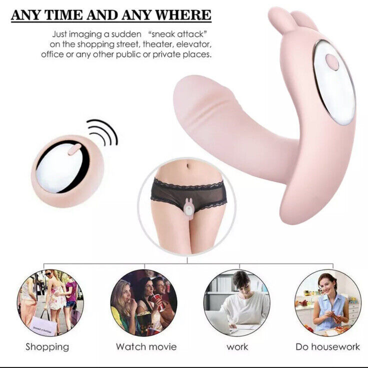 Wearable Butterfly Dildo Vibrator Wireless Remote Control Adult Sex Toys