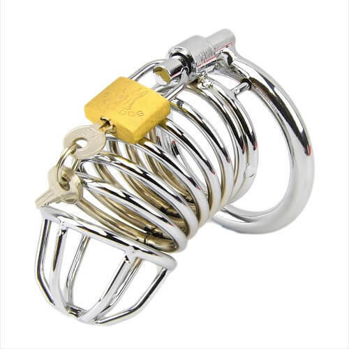 Bondage Impound Spiral Male Chastity Device Cage