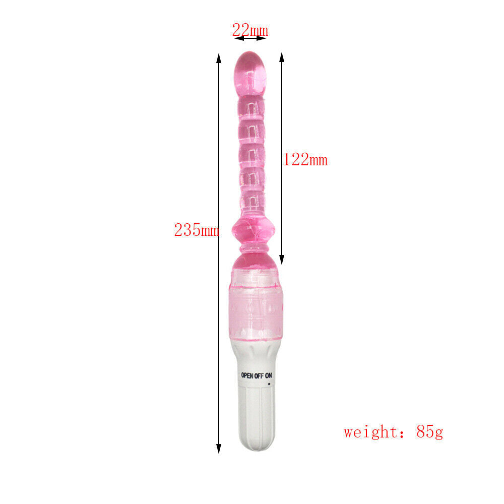 Essentials Vibrating Jelly Anal Beads