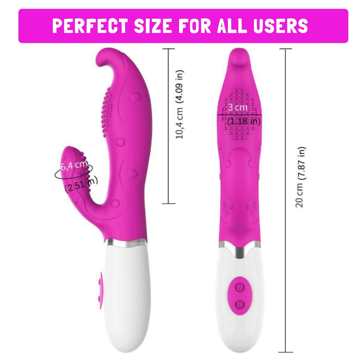 Aphrodite Textured Double Tickler Dildo Vibrator
