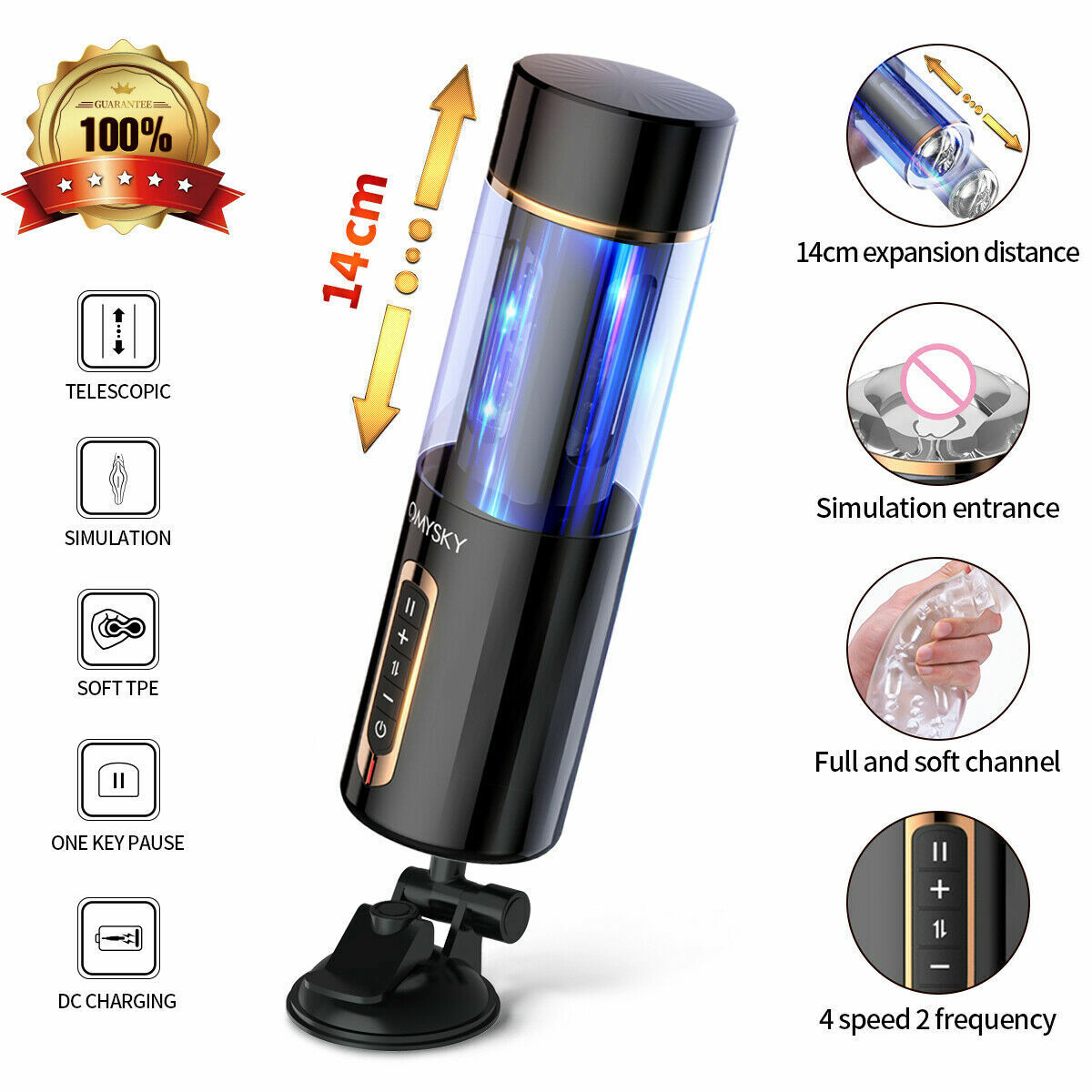 4D Luxury Bluetooth Interactive Pussy Masturbator