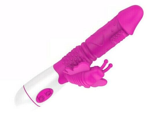 Aphrodite 30 Speeds Ribbed Butterfly Dildo Vibrator