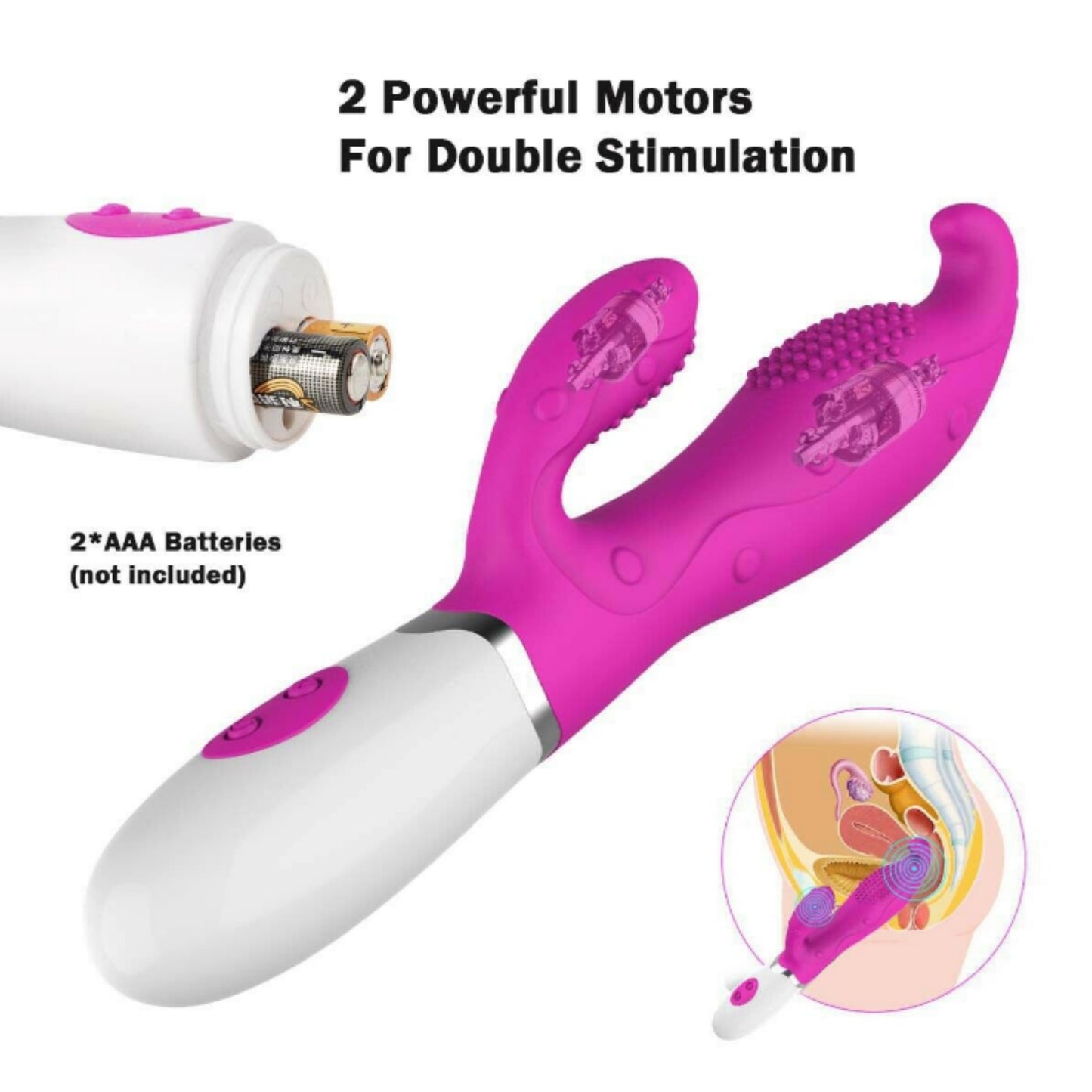 Aphrodite Textured Double Tickler Dildo Vibrator