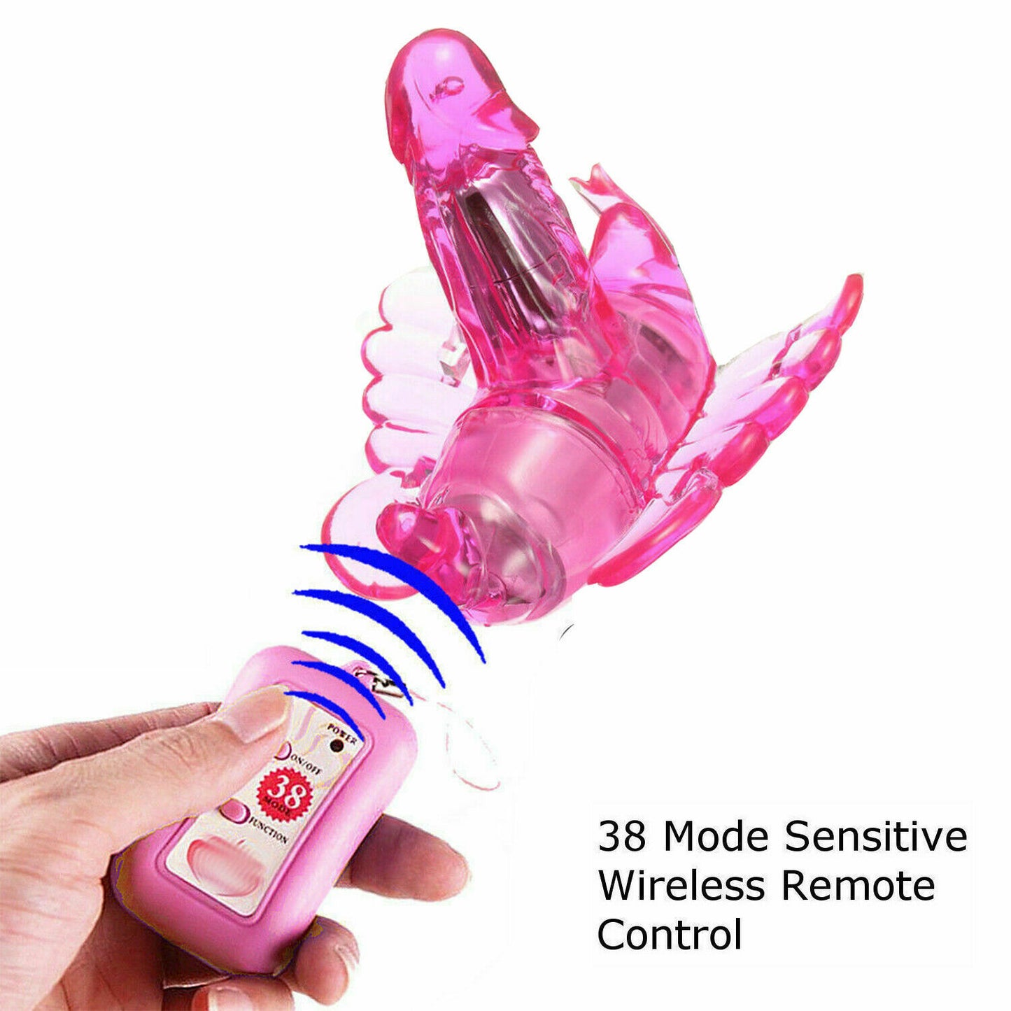 Wireless Wearable Butterfly Strap-on Dildo Vibrator For Women Couples Sex Toys