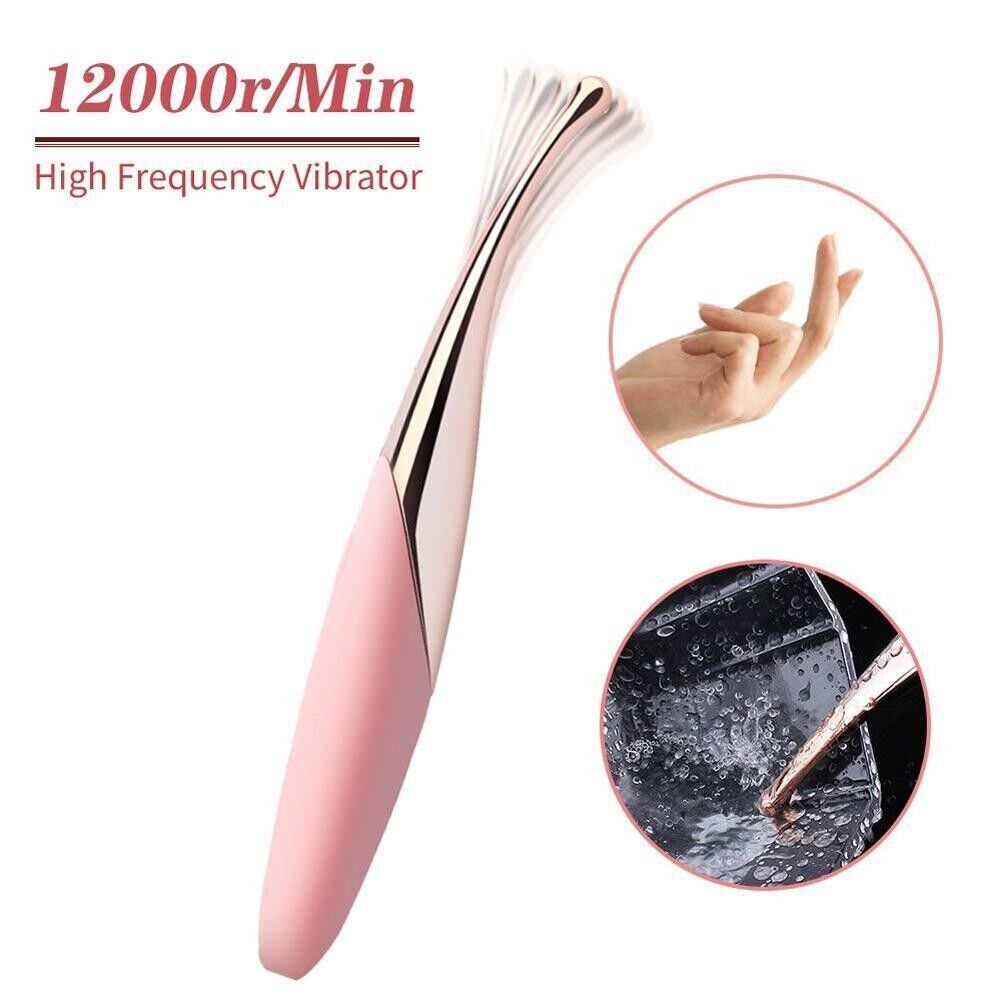 Orgasm Finger Vibrator G-Spot Dildo Clit Nipple Sleek Wand Massager Adult Toy
