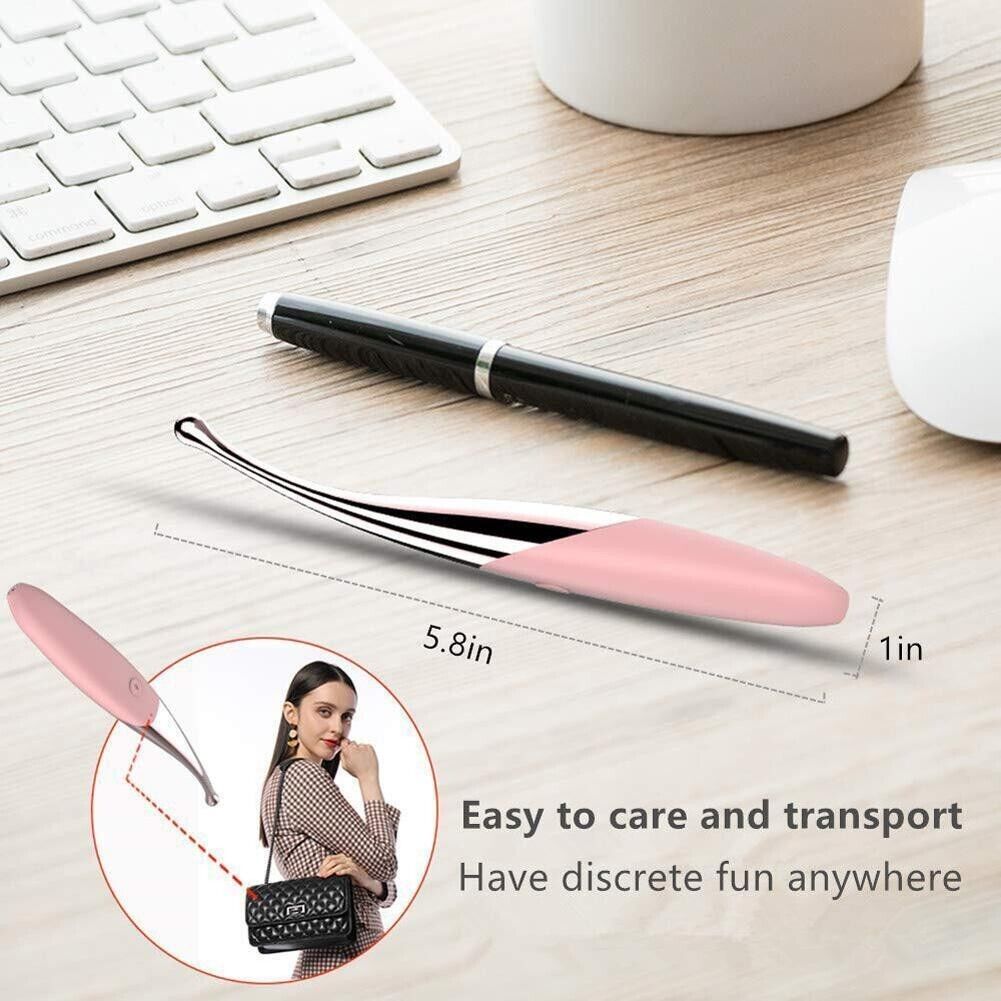 Orgasm Finger Vibrator G-Spot Dildo Clit Nipple Sleek Wand Massager Adult Toy