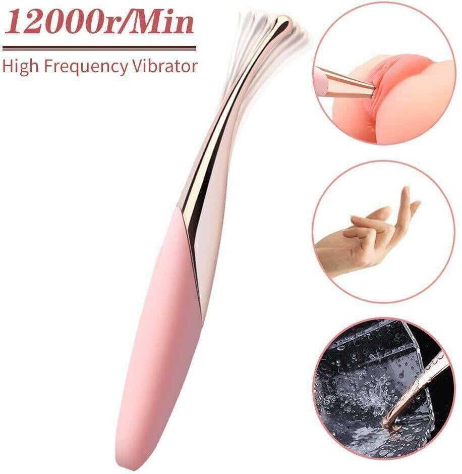 Orgasm Finger Vibrator G-Spot Dildo Clit Nipple Sleek Wand Massager Adult Toy