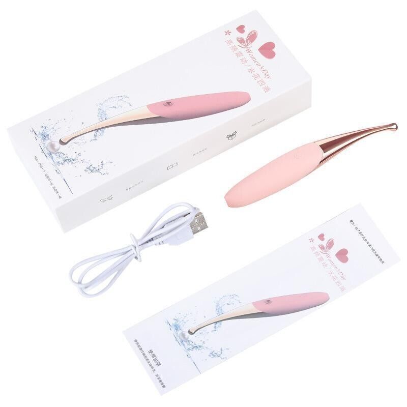 Orgasm Finger Vibrator G-Spot Dildo Clit Nipple Sleek Wand Massager Adult Toy
