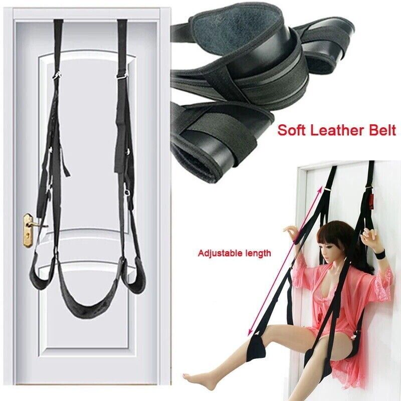 Door Sex Swing Couple Love Leather Hanging Bondage Restraints  Leg Spreader BDSM