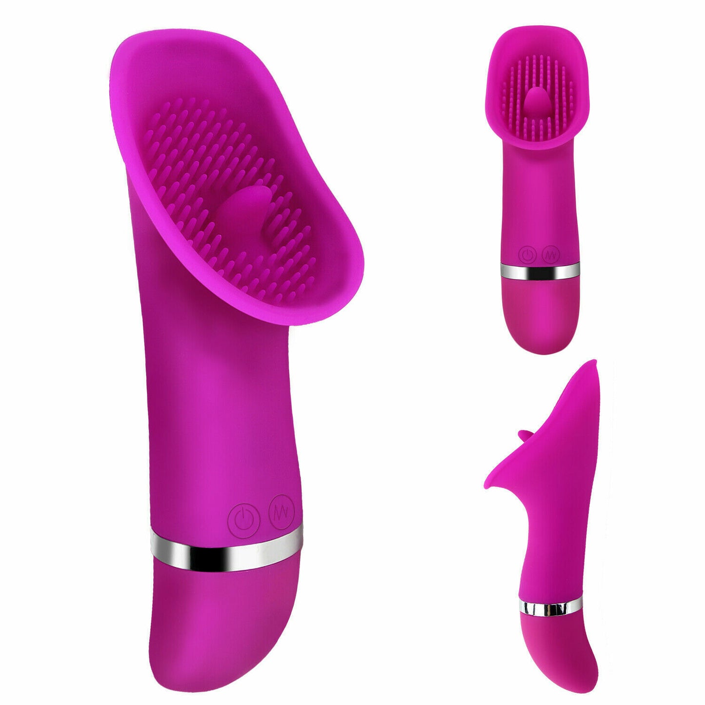 Vibrating Clit Licking Vibrator Tongue Licker Oral Sex Toy 30 Settings