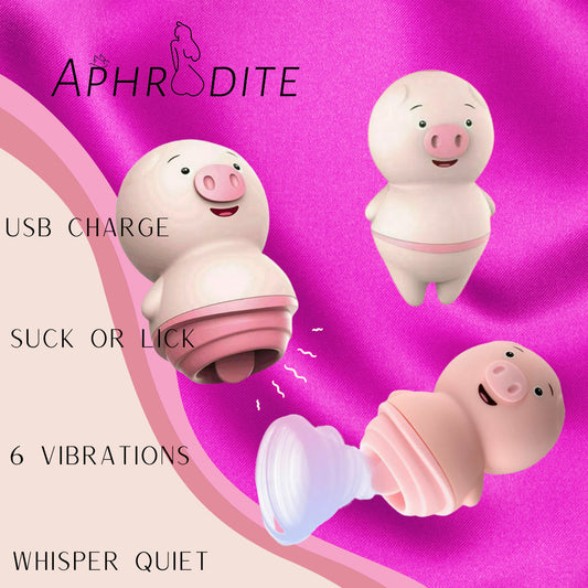 Licking Tongue Vibrating Pig Power Vibrator Clitoris Masturbation Nipple Massage