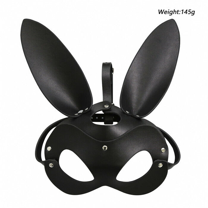 Sexy Lingerie Bunny Hot Leather Animal Mask Exotic Headgear Slave UK HALLOWEEN