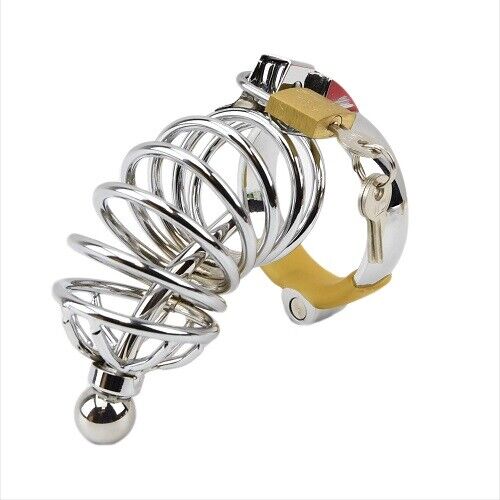 Bondage Impound Corkscrew Penis Plug Chasity Device