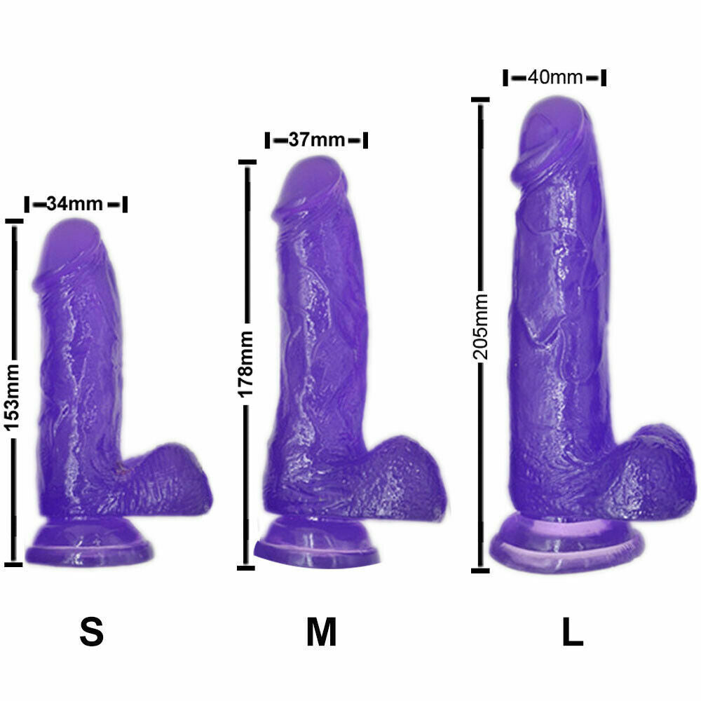 Aphrodite Suction Jelly Dildo with balls