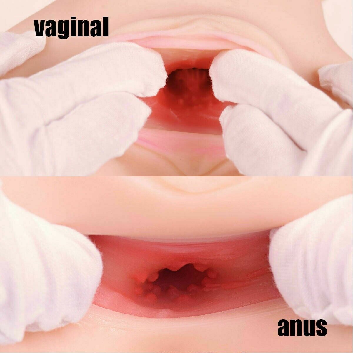 Realistic Real Feel 3D Silicone Vagina Anal Sex Doll Male Masturbator Adult Toy