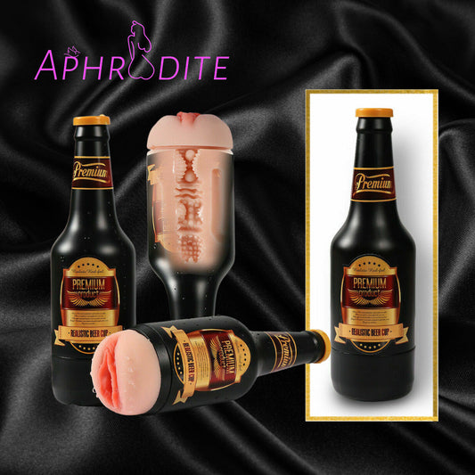 Male Pussy Life Like Flesh Pussy Masturbator Cup Beer Bottle Penis Secret Santa