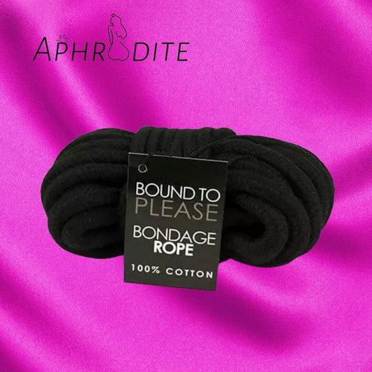 Bound to Please Black Bondage Tie Rope
