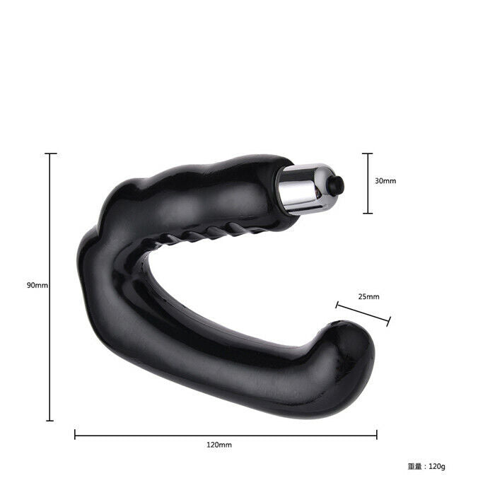Vibrating U Shape Anal Prostate Massager Anal Dildo Vibrator Butt Plug Sex Toy