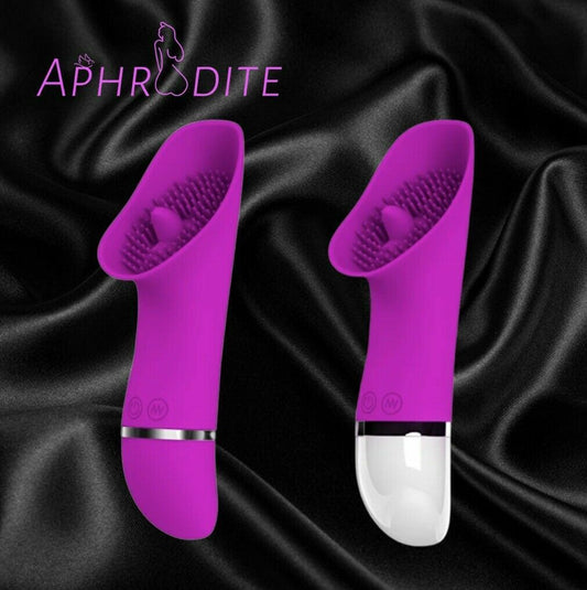 Vibrating Clit Licking Vibrator Tongue Licker Oral Sex Toy 30 Settings