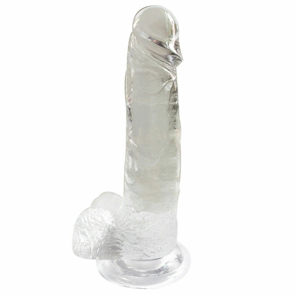 Aphrodite Suction Jelly Dildo with balls