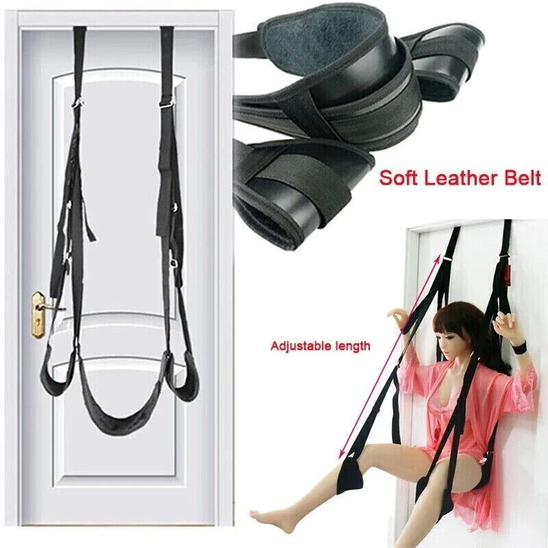 Door Sex Swing Couple Love Leather Hanging Bondage Restraints Leg Spreader BDSM