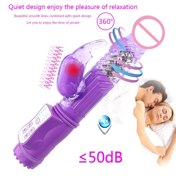 Multi Speed Vibrating Adult Rabbit Dildo With Rotating Beads