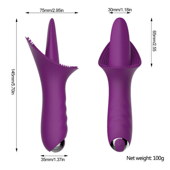 Vibrating Magic Tongue Massager USB Electric Nipples Licker Vibrator Sex Toy