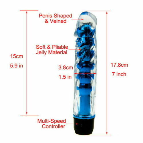 Essential Jelly 7 Inch Dildo Vibrator