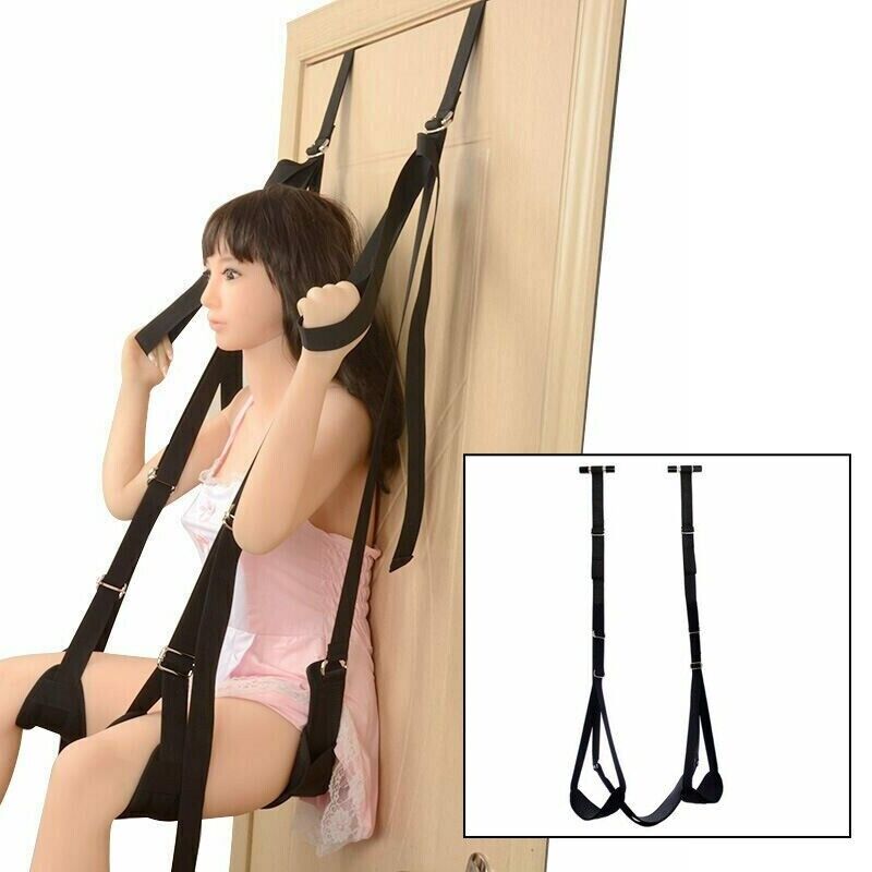 Door Sex Swing Couple Love Leather Hanging Bondage Restraints  Leg Spreader BDSM