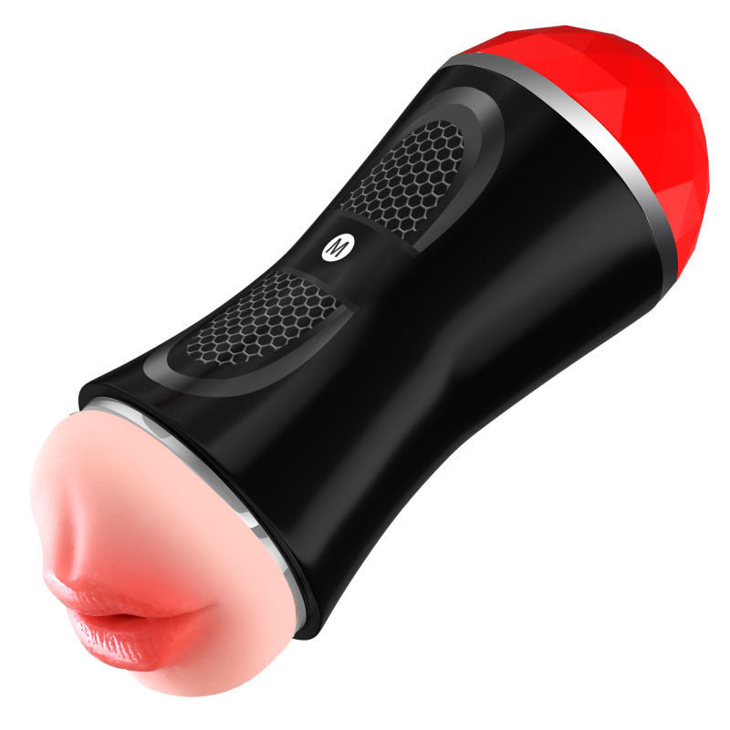 Male Masturbator Cup Flesh Sleeve Double Ended Vagina & Mouth Realistic Sex Toy
