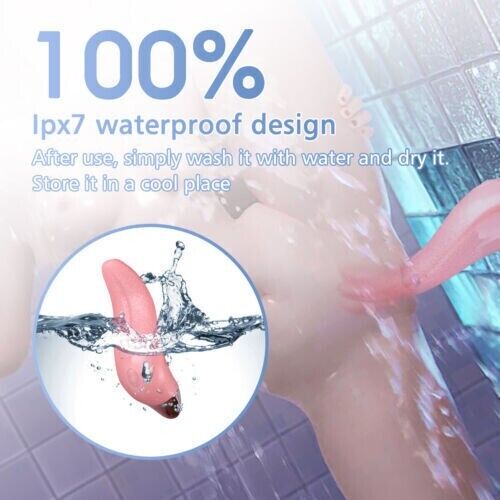 Warm Tongue Licking Vibrator USB Charge Clit Vibrating Vaginal Massager Sex Toy